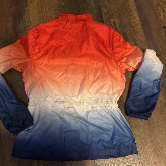 Tommy Hilfiger Sport Women’s XS Jacket Windbreaker Red White Blue Ombré - Picture 4 of 5